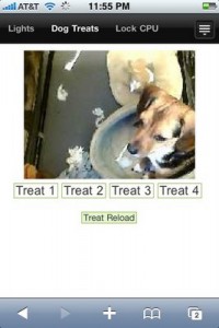 How To Feed Your Dog with the iPhone WebCam-Treat