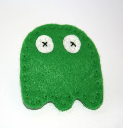 Pacman and the Ghosts Hair Clips ghost hair clips 2 Pacman and the Ghosts Hair Clips