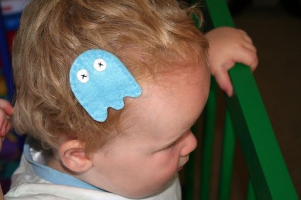 Pacman and the Ghosts Hair Clips ghost hair clips 4 Pacman and the Ghosts Hair Clips