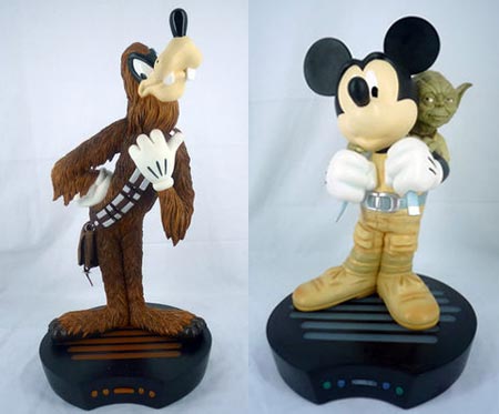goof and mick Star Wars Characters Meet Disney
