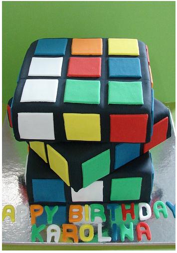 Rubik's Cube Cake Looks