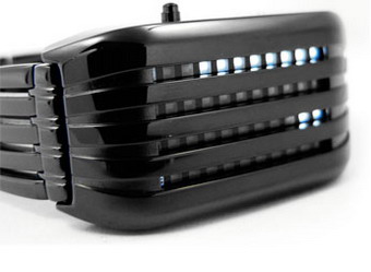 barcode black watch Bar Code IP Black Version LED Watch