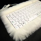 cool computer keyboard cat fur 140x140 Cool Keyboard Decorated with Cat Fur