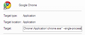 single process 1 Google Chrome Tips for Better Use