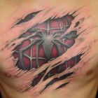 spiderman chest tattoo 140x140 Swine Flu Masks, Steve Jobs Font Art, Windows Typewriter and More [Walyou Roundup]