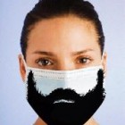 swine flu surgical mask beard 140x140 Funny Swine Flu Surgical Masks Designs