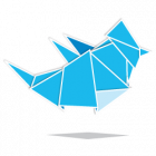 twitter logo 140x140 Free Social Media Icons: Origami Style