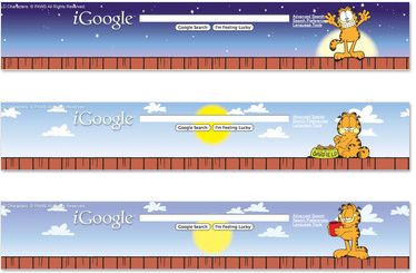 igoogle theme garfield comic