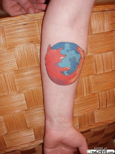 firefox logo tattoo