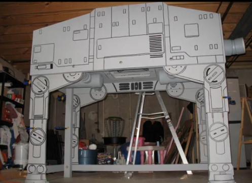 geeky star wars bed at at geeky star wars bed at at