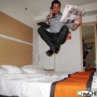 hotel bed jumping 140x140 Star Wars Uncut, Darth Vader Lamp Chops, the Real Charlie Brown [Random Roundup]