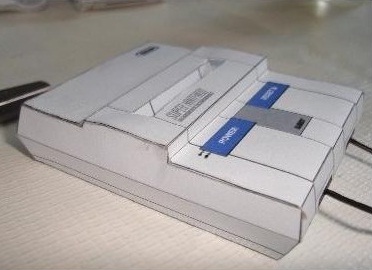 mini super nintendo papercraft