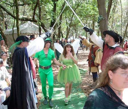 peter pan and tinkerbell wedding