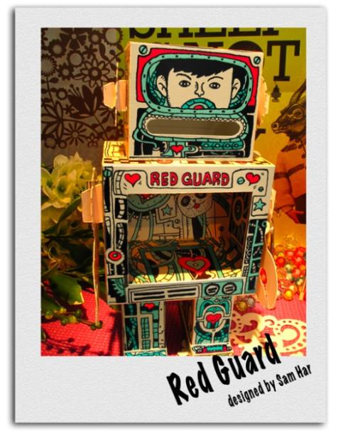 cool robot greeting cards