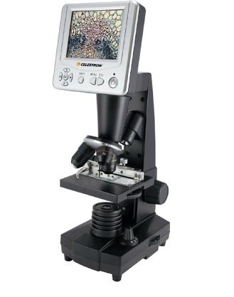 microscope with video screen