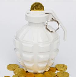 cool grenade ceramic piggy bank cool grenade ceramic piggy bank