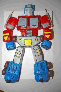 optimus prime transformers cake