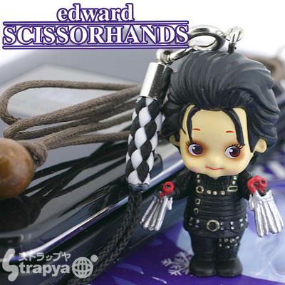 edward scissorhands action figure cellphone charm