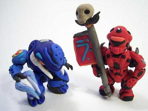 halo clay figurines