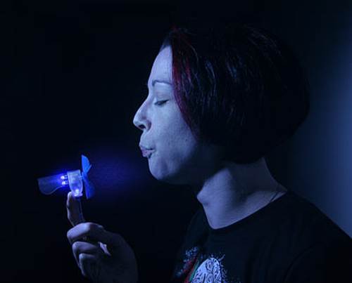 mini fan with led light