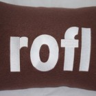 rofl text talk bed pillows