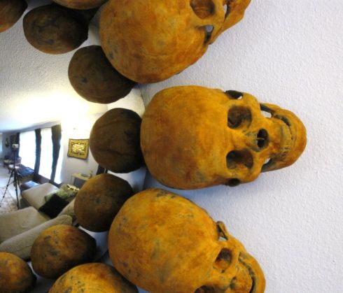 weird skull art