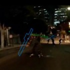 human tetris skateboard game