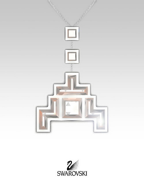 new space invaders swarovski