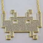 space invader necklace design