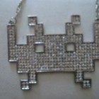 bling bling space invaders necklaces