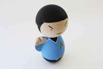 spock kokeshi doll spock kokeshi doll