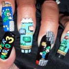 super mario brothers fingernails