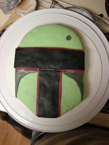 boba fett simple cake