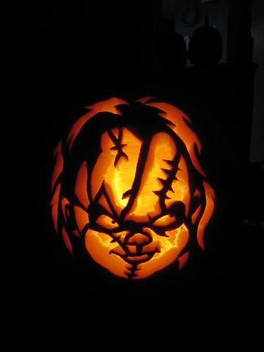 child's play pumpkin face child's play pumpkin face