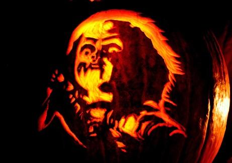 chucky pumpkin face chucky pumpkin face