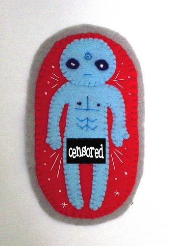 cool dr manhatan felt badge