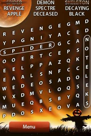 halloween word search iphone app halloween word search iphone app
