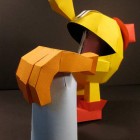 pacman game papercraft