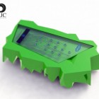 skype phone design green