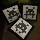 space invaders cushions