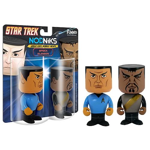 Bring Home Star Trek Formidable Vulcan and Foe Bobble Head Pairs star trek spock vulcan bobble head