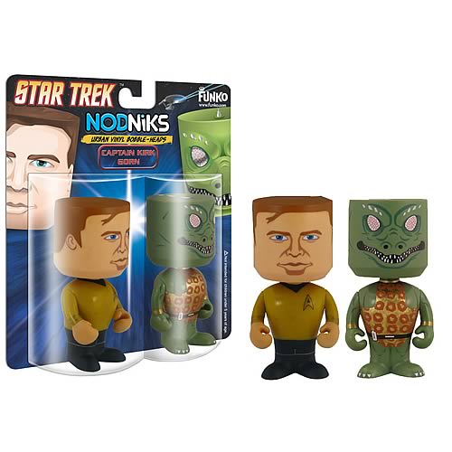 Bring Home Star Trek Formidable Vulcan and Foe Bobble Head Pairs star trek captain kirk bobble head