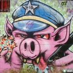 street art pigs