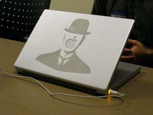 Magritte Macbook Mod Decal Is Eclectic Book of Joe Notebook Decal
