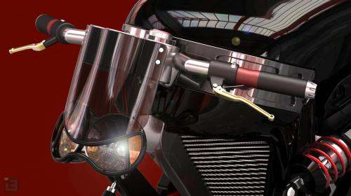FALLOUT motorcycle concept headlamp