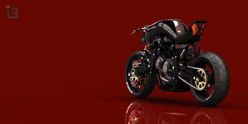 FALLOUT motorcycle concept rear