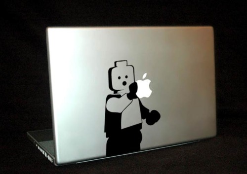 lego figure macbook cover design