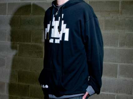Zip Hoody Space Invaders Jersey
