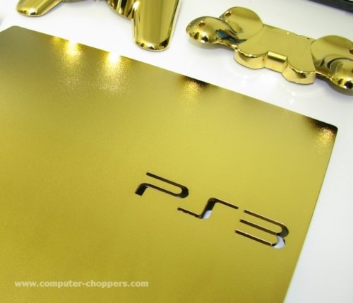 gold ps3 slim mod gold ps3 slim mod Gold PS3 Slim for 5 Rich Gamers