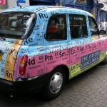 periodic table of elements taxi art